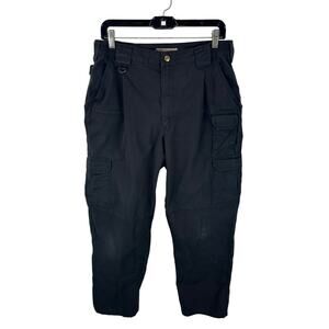 5.11 Tactical Taclite Pro Cargo Pants Black Ripstop Work Utility Size 34x31